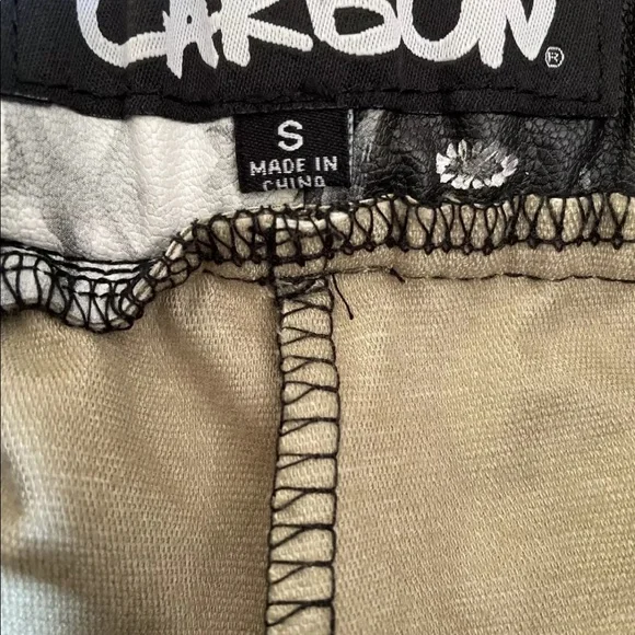 Jogger Faux Leather Pants Carbon Rue 21 Most Wanted Pull On Sz S Inseam 28” nwot - Picture 5 of 13